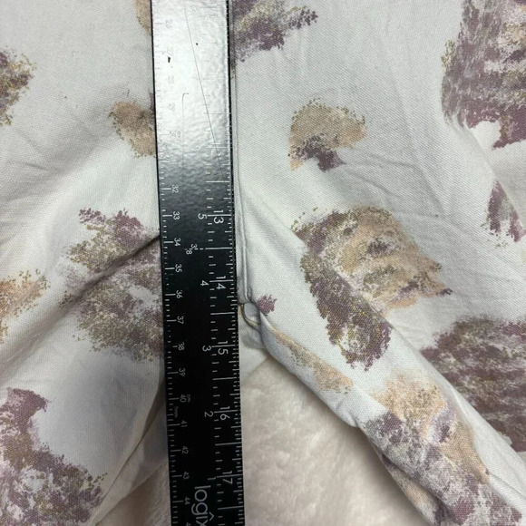 Muumuu Heaven Upcycled Recycled in Hawaii Bell Bottom Pants Y2K Trees - Picture 6 of 11